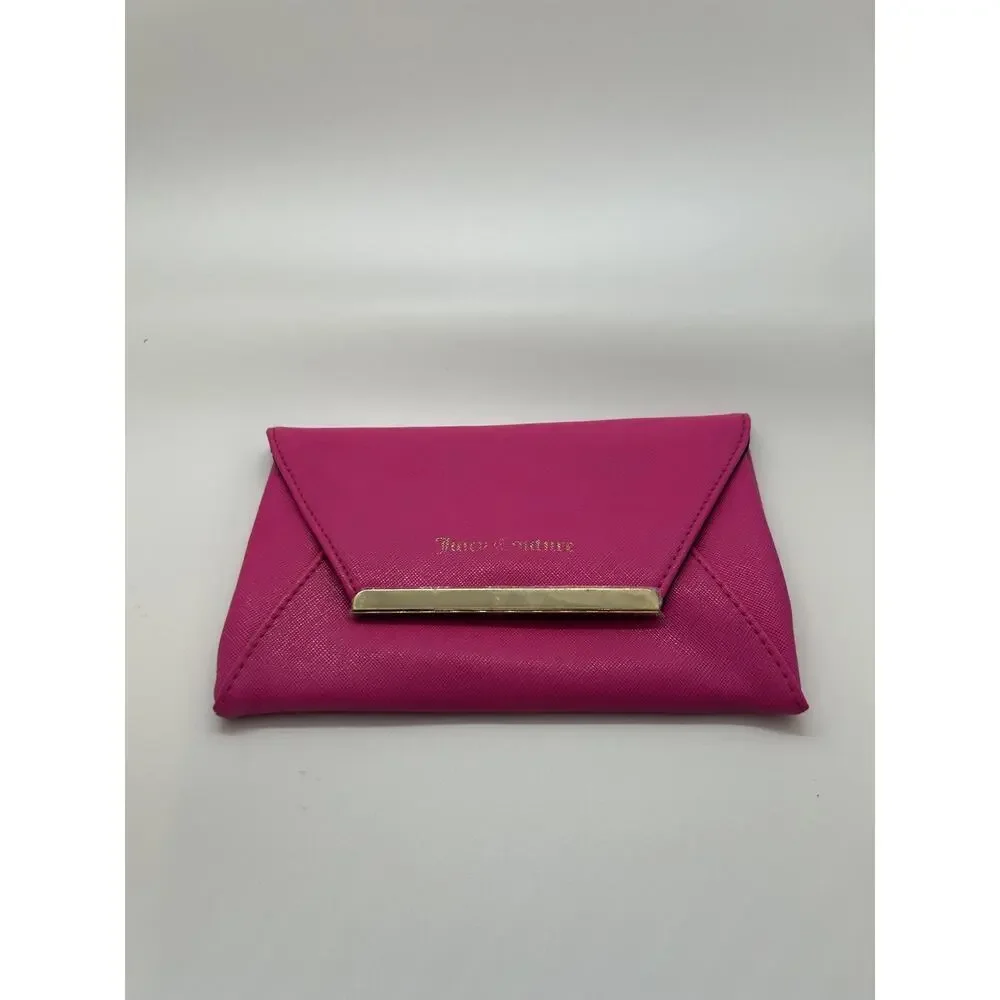 Y2K Juicy Couture pouch‎ in Juicy Pink with silver hardware